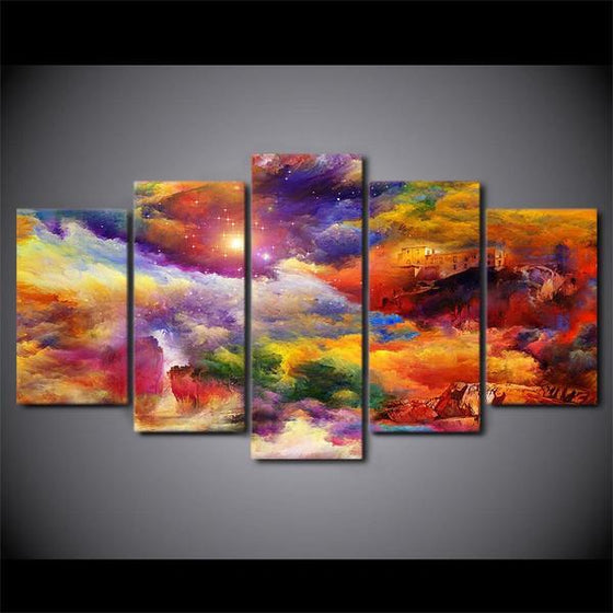 5 Piece Abstract Wall Art Canvas