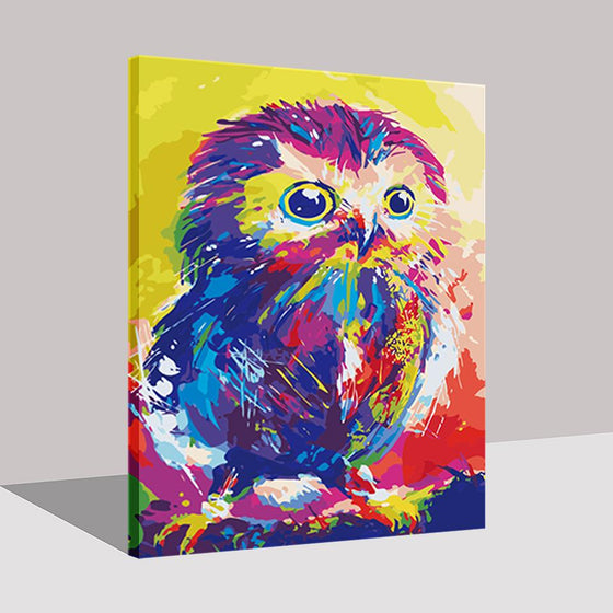 Abstract Colorful Owl - DIY Painting by Numbers Kit