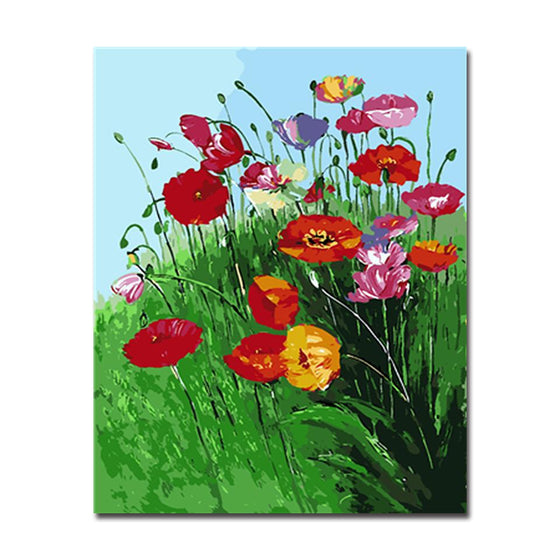 Small Garden Flowers - DIY Painting by Numbers Kit