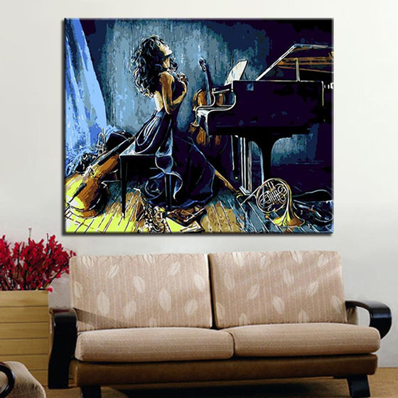 Indulge In Music World Woman - DIY Painting by Numbers Kit
