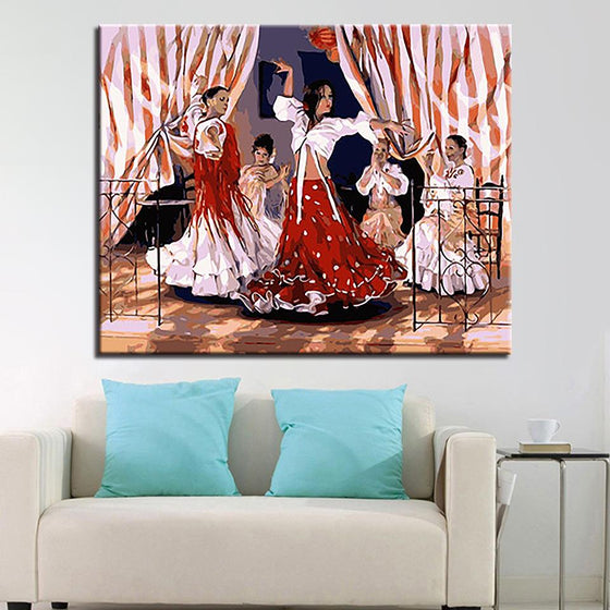 Spanish Dance Girl - DIY Painting by Numbers Kit
