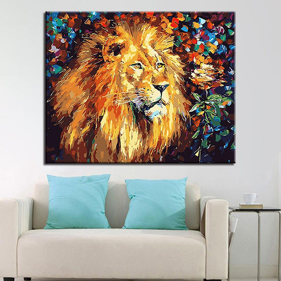 The King Lion - DIY Painting by Numbers Kit