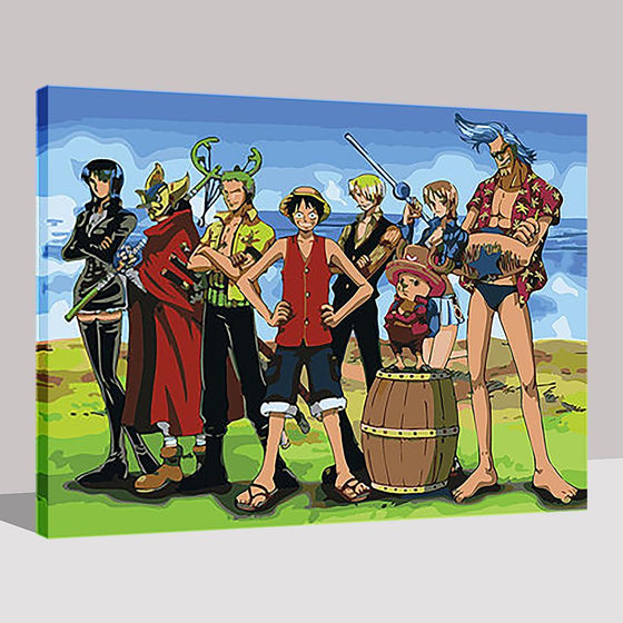 One Piece Characters - DIY Painting by Numbers Kit