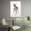 Adorable Doe Canvas Wall Art Dining Room