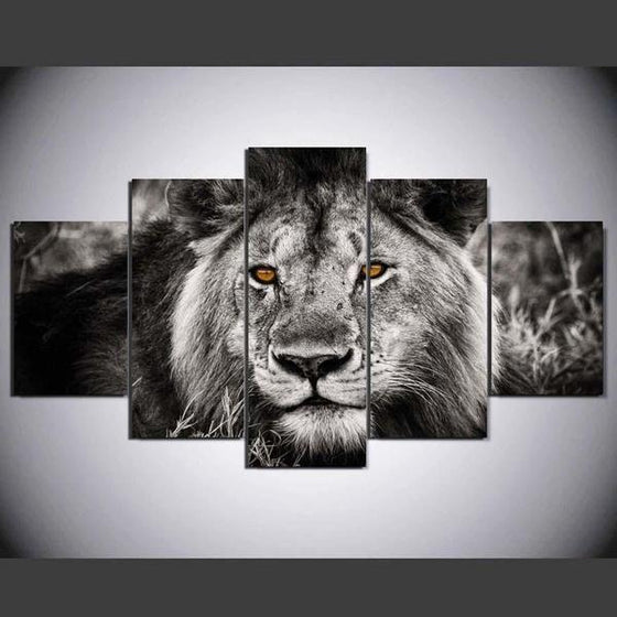 Black And White Lion Wall Art Decors