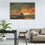Black Piano At Sunset Canvas Wall Art Dining Room