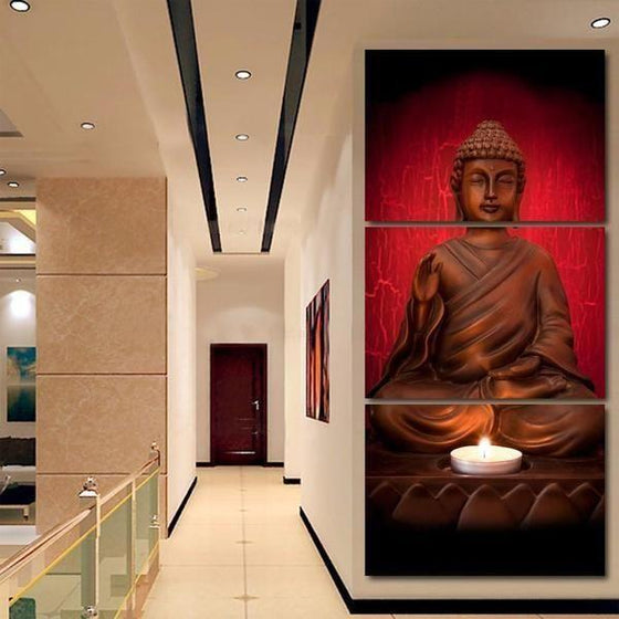 Buddhism Metal Wall Art Canvases