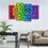Butterflies In Chromatic Colors Canvas Wall Art Kitchen