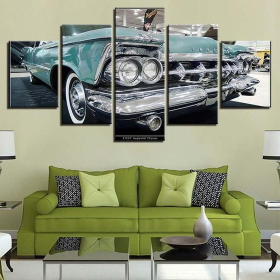 1959 Imperial Crown Canvas Wall Art Living Room
