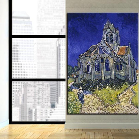 Church At Auvers Van Gogh Wall Art Canvas