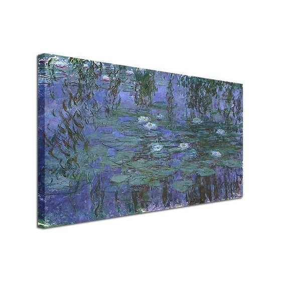 Blue Water Lilies by Claude Monet Canvas Wall Art Ideas