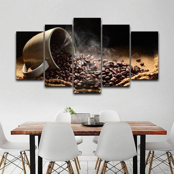 Coffee Bean Wall Art Canvas
