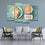 Coffee Cup & Croissant 4 Panels Canvas Wall Art Living Room