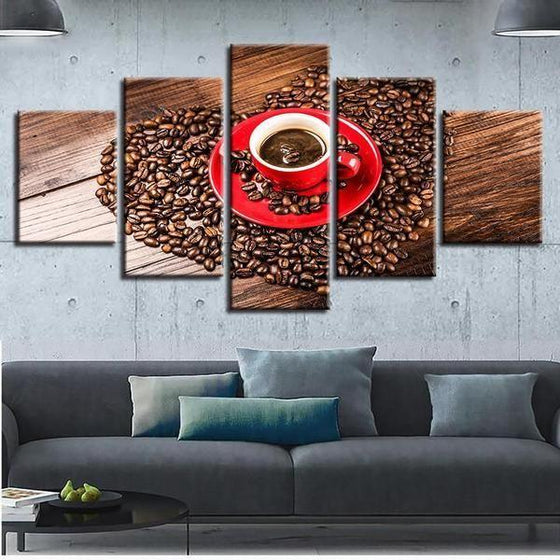 Coffee Themed Wall Art Canvas