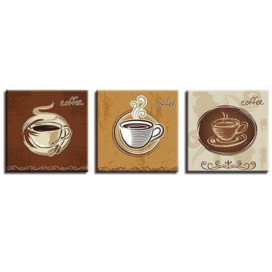 Coffee Cups For Restaurant Canvas Wall Art Ideas