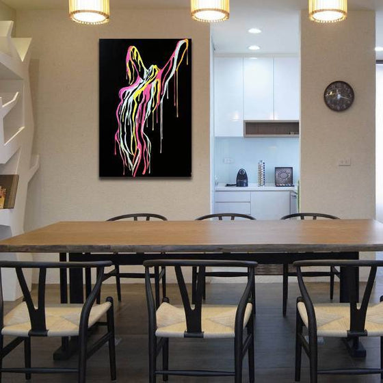 Confident Woman Body Wall Art Dining Room