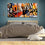 Contemporary Wine Glasses 3 Panels Canvas Wall Art Bed Room