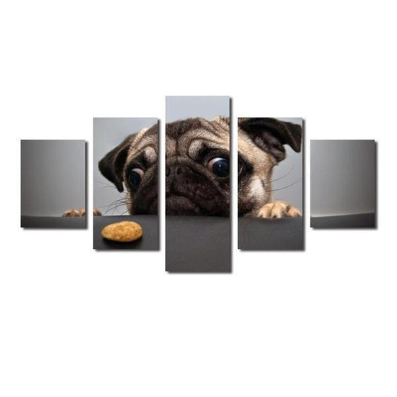 Dogs Peeing On Wall Art Canvases