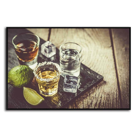Single Shots Of Liquor 1 Panel Canvas Art