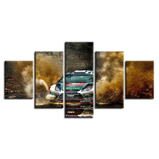 Ford Focus Rally Car Canvas Wall Art