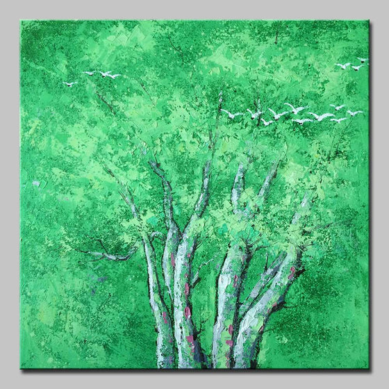 Green Trees Canvas Art Decor