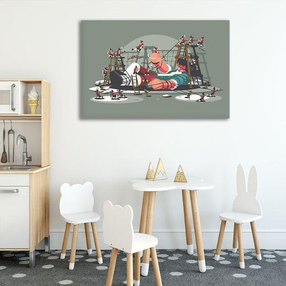 Gulliver Bound By Ropes Canvas Wall Art Print