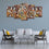 Hindu Gods Krishna & Radha 5-Panel Canvas Wall Art Living Room