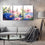 Hydrangeas & Daisies 3 Panels Canvas Wall Art Living Room