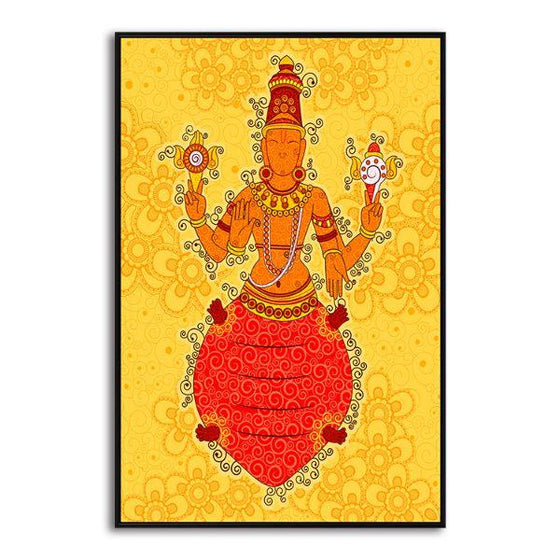 Indian God Kurma Canvas Wall Art Print