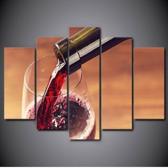 Chilled Red Wine Canvas Wall Art Prints