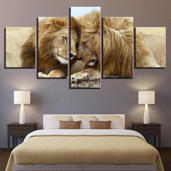 Lion And Lioness Wall Art