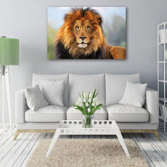 Magnificent Lion Canvas Wall Art Living Room