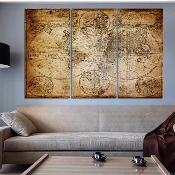 Map Of The World Wall Art Print