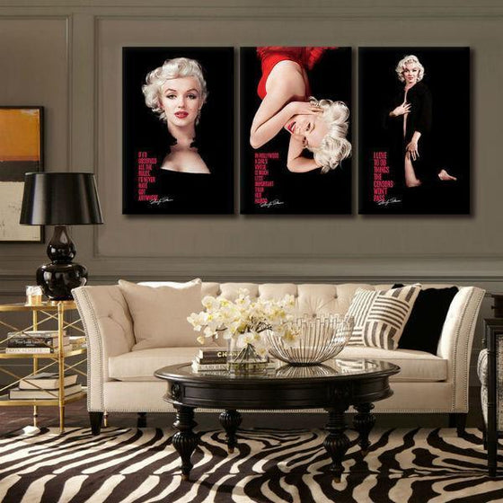 Marilyn Monroe Quotes Wall Art Canvas