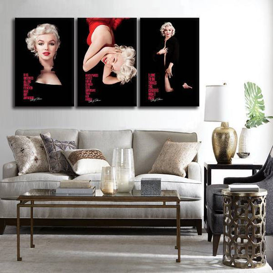 Marilyn Monroe Quotes Wall Art Ideas