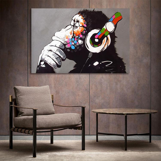 Thinking Monkey Inspired Wall Art Print