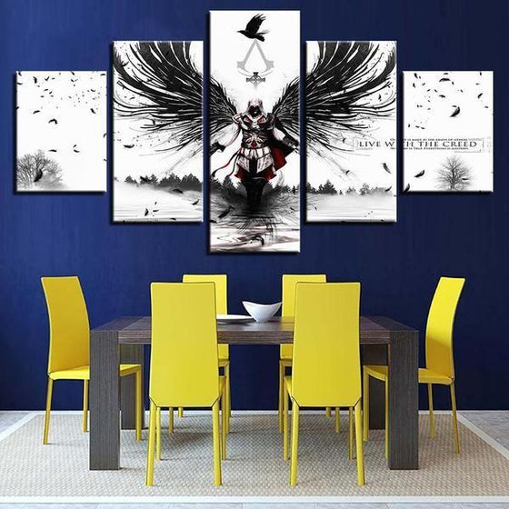 Assassins Creed Inspired Graphic Canvas Wall Art Dining Room