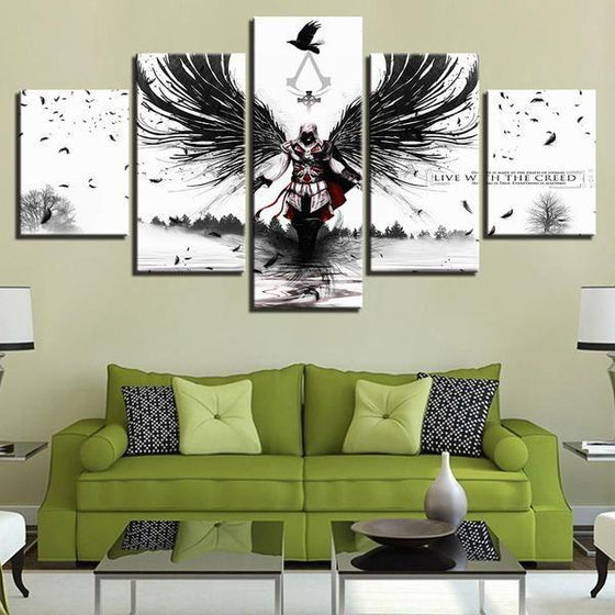 Assassins Creed Inspired Graphic Canvas Wall Art Living Room