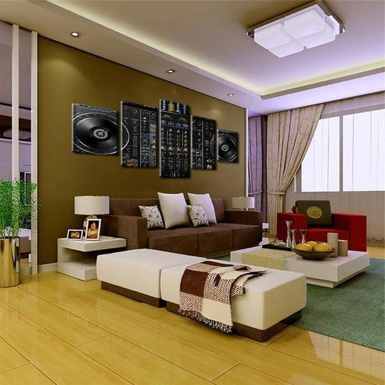 Music DJ Console Instrument Mixer Canvas Wall Art Living Room