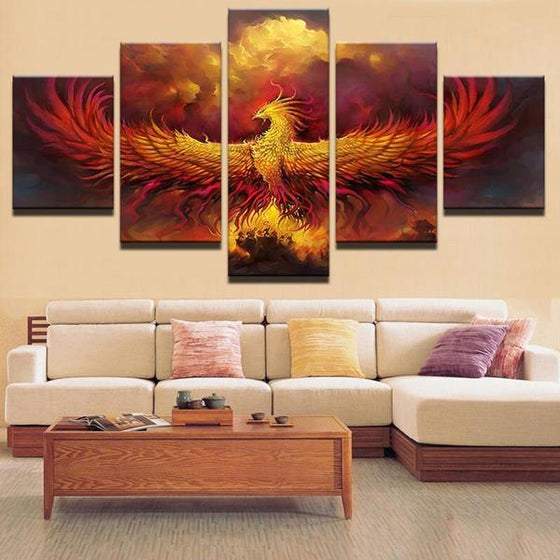 Mystical Creature Phoenix Wall Art