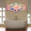 Pink Lotus Flower 5 Panels Canvas Wall Art Bathroom