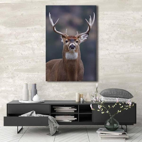 Proud Wild Deer Canvas Wall Art Decor