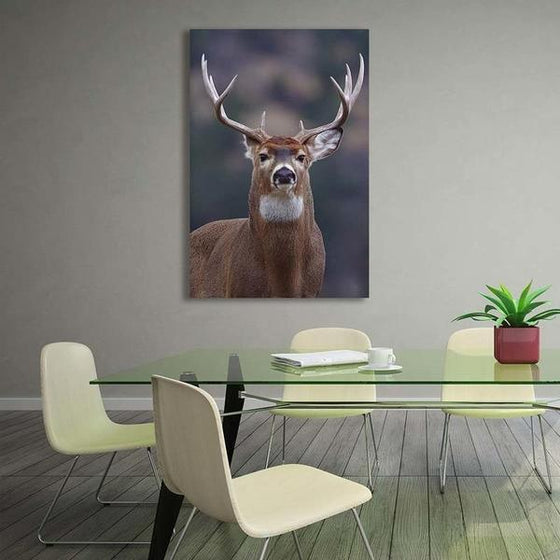 Proud Wild Deer Canvas Wall Art Living Room