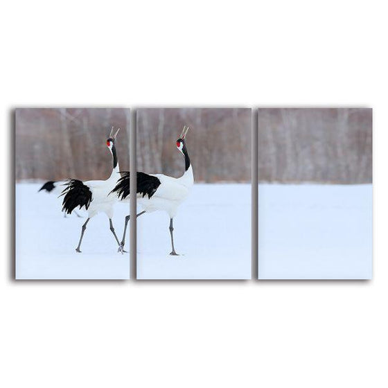 Red Crowned Crane Canvas Wall Art