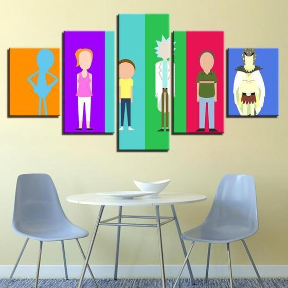 Rick & Morty Wall Art Dining Room Idea