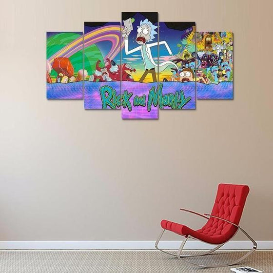 Rick And Morty Wall Art Garden Canvas