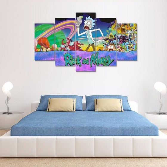 Rick And Morty Wall Art Garden Canvases