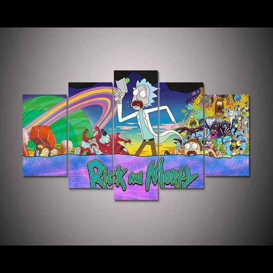 Rick And Morty Wall Art Garden Decors