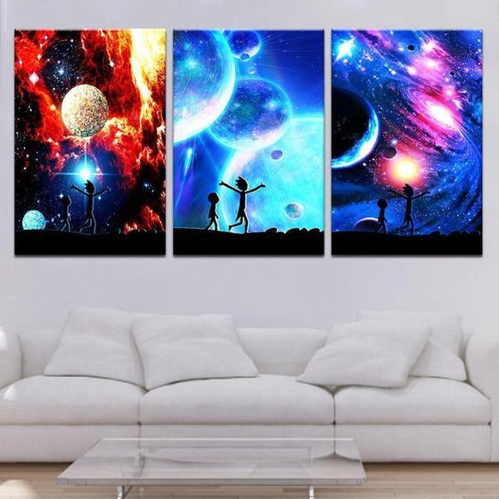 Rick And Morty Wall Art With Frames Canvases