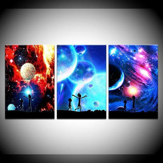 Rick And Morty Wall Art With Frames Decor